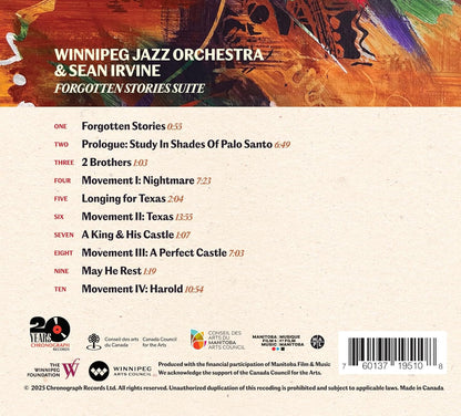 Winnipeg Jazz Orchestra & Sean Irvine - Forgotten Stories Suite [Cd]
