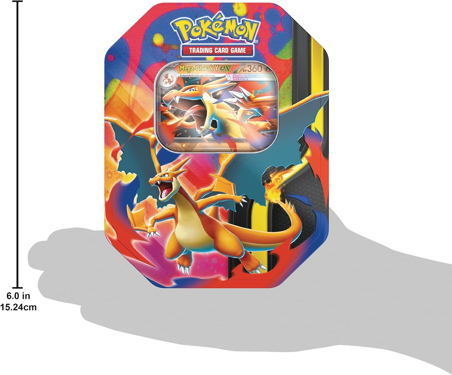 Pokémon (Sammelkartenspiel), PKM Tin 127 Mega-Glurak Y