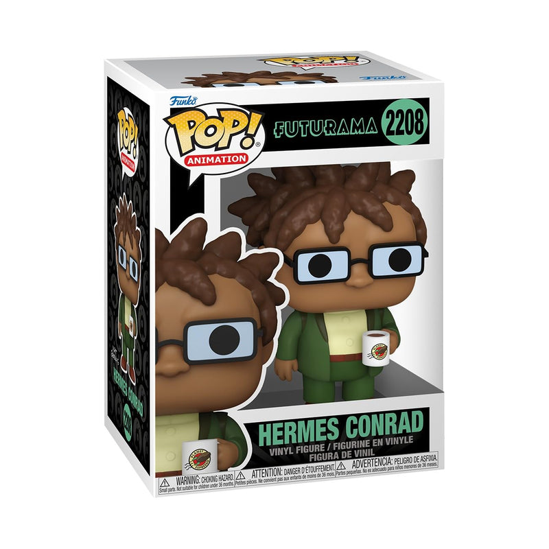 Funko POP! Animation: Futurama - Hermes Conrad with Mug - Collectable Vinyl Figure - Gift Idea - Official Merchandise - Toys For Kids & Adults - Model Figure for Collectors and Display