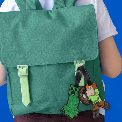 Minecraft Kofferanhänger aus Silikon, 2er Set für Taschen, Koffer und Reisen