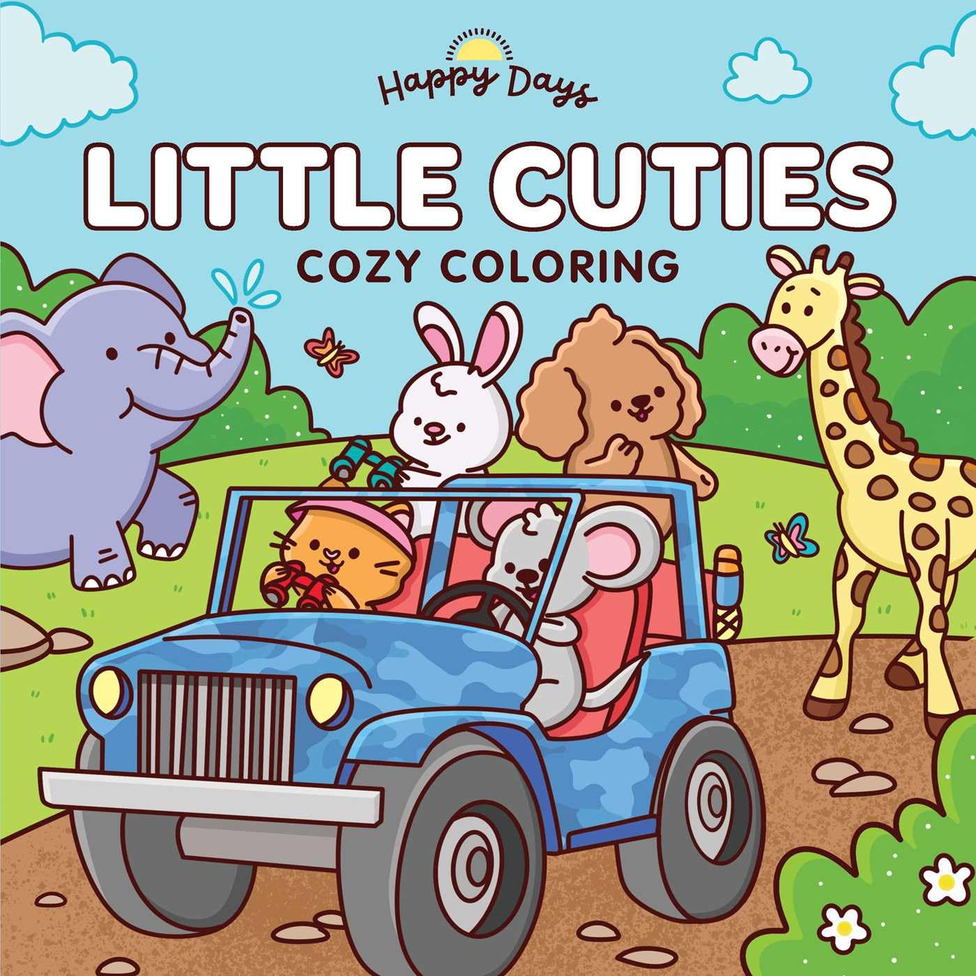 Little Cuties: Cozy Coloring: Sweet and Simple Coloring for Adults and Kids (Happy Days Cozy Coloring