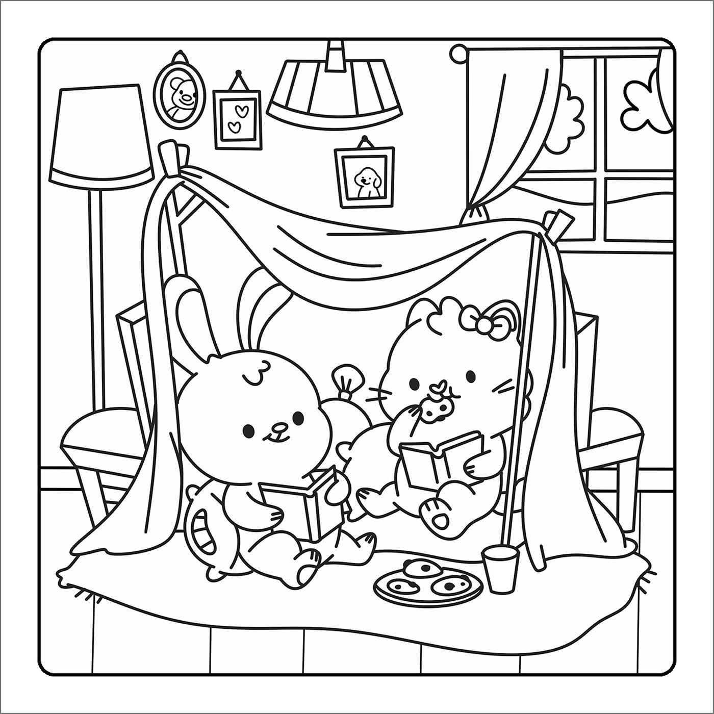 Little Cuties: Cozy Coloring: Sweet and Simple Coloring for Adults and Kids (Happy Days Cozy Coloring