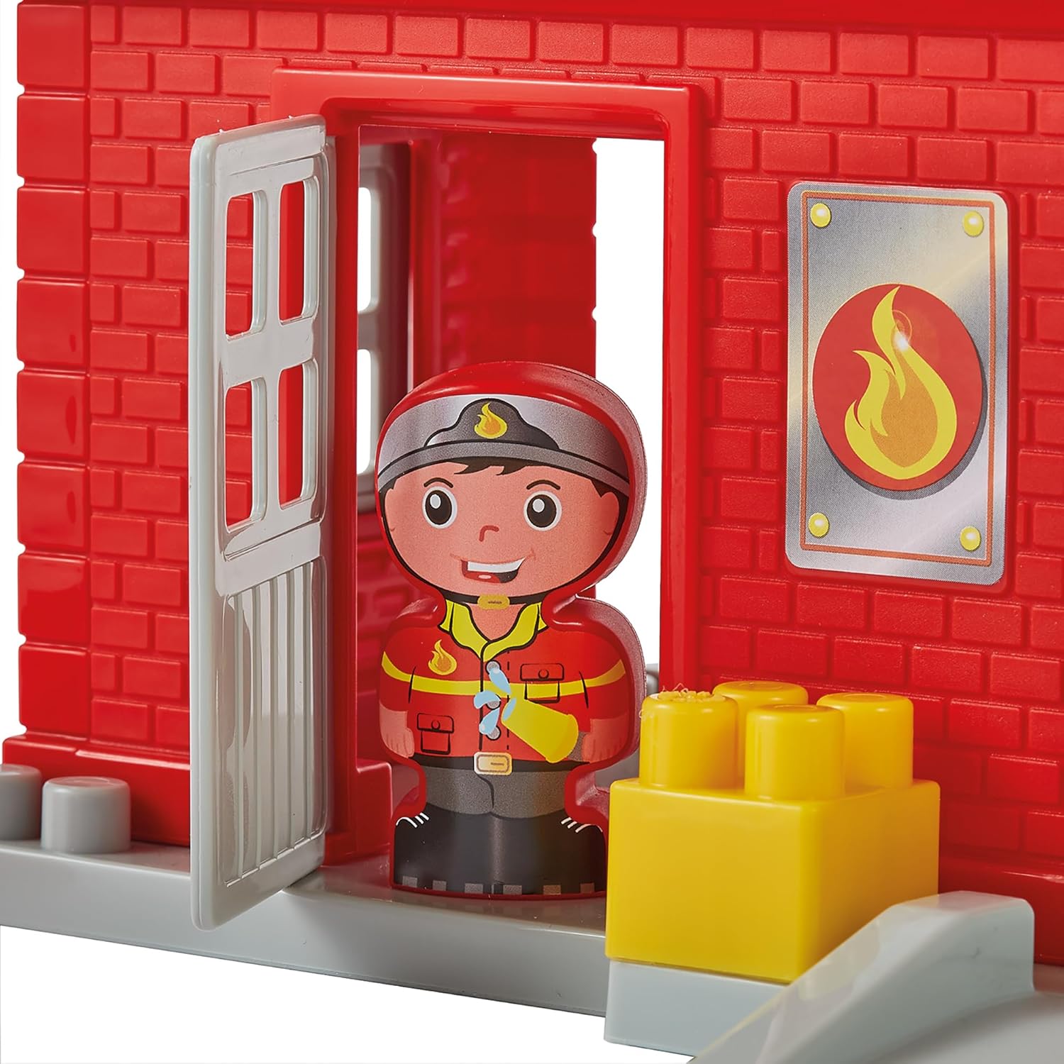 Giochi Ecoiffier – 2980 – Brandweerkazerne – Abrick – Constructiespel voor kinderen – vanaf 18 maanden – oorsprong Frankrijk gegarandeerd
