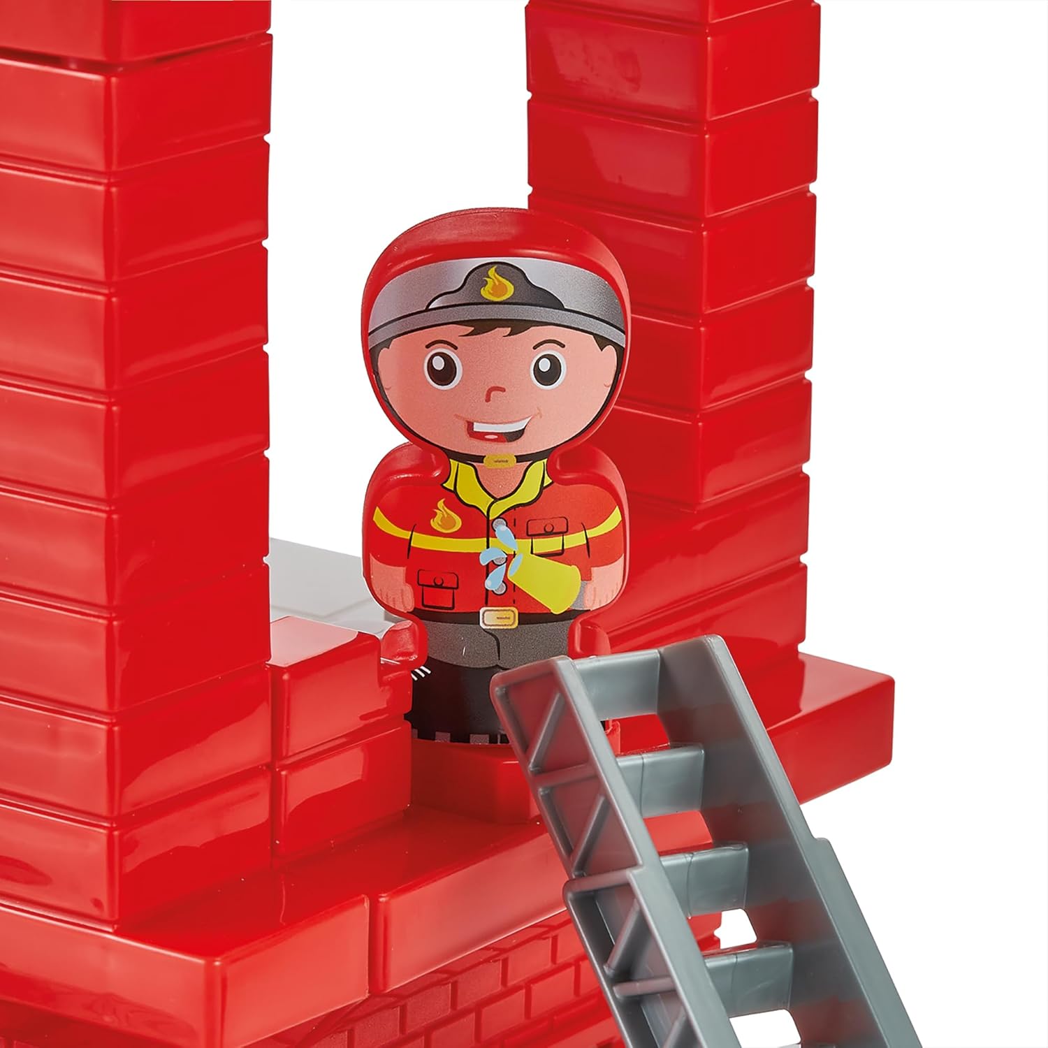 Giochi Ecoiffier – 2980 – Brandweerkazerne – Abrick – Constructiespel voor kinderen – vanaf 18 maanden – oorsprong Frankrijk gegarandeerd