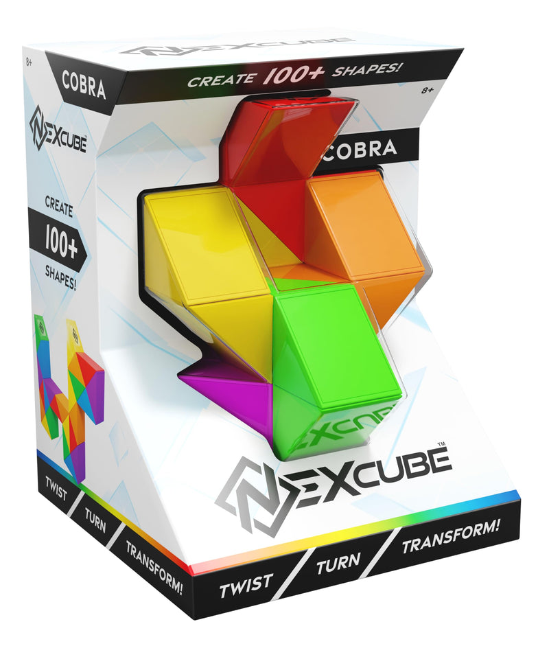 Nexcube Cobra, Origineel puzzelspel met vormcreatie, Spel voor Kinderen vanaf 8 Jaar, Creëer meer dan 100 Verschillende Dier- of Objectvormen