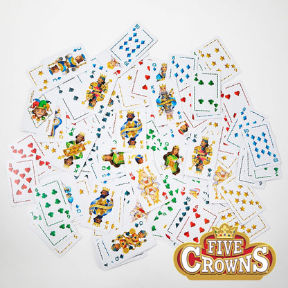 Goliath - FIVE CROWNS, Kaartspel vanaf 8 Jaar, Gezelschapsspel voor 1 tot 7 Spelers, Rummy-achtig Spel, Reisspel voor Kinderen en Volwassenen