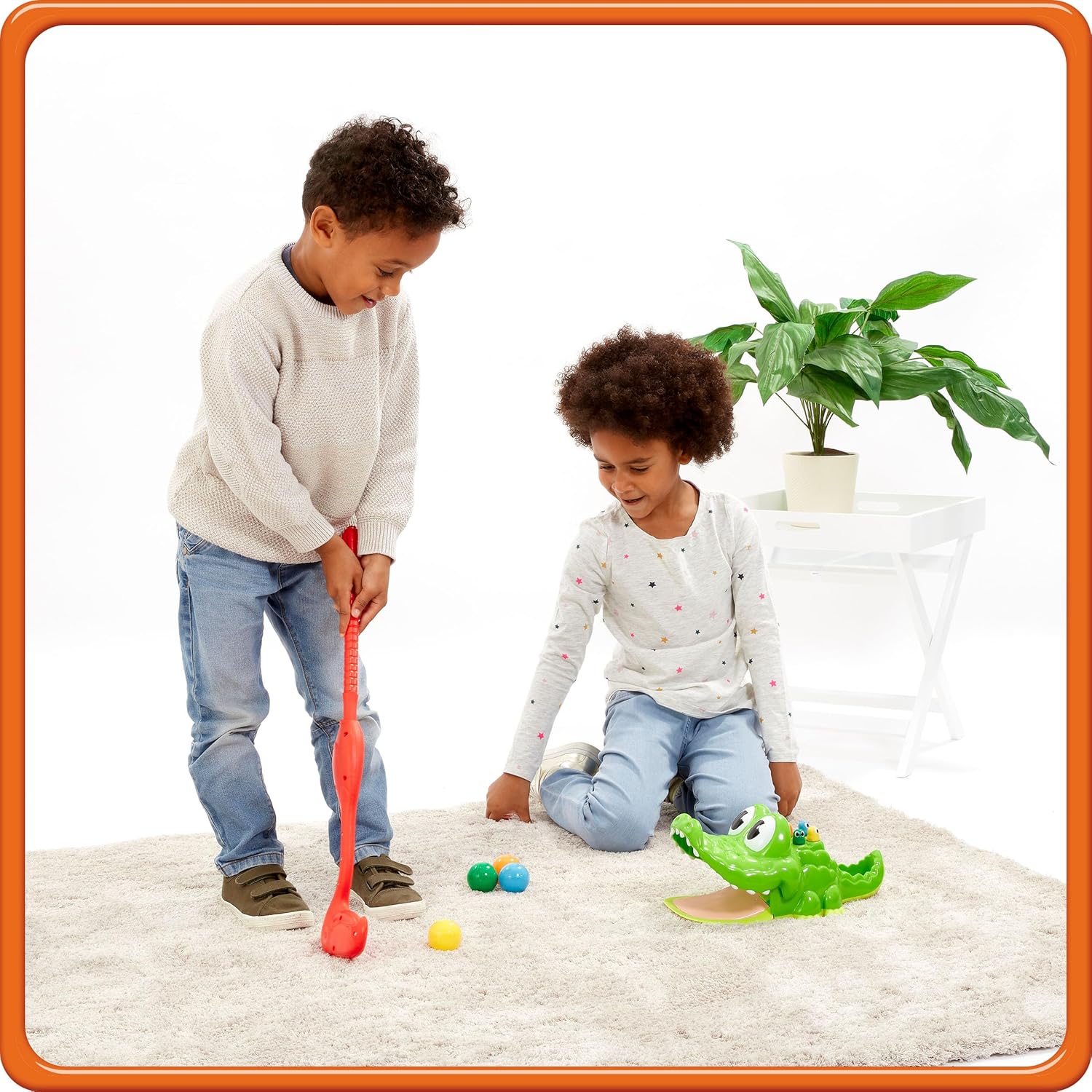 Goliath - KROKO GOLF, Minigolfspel voor kinderen vanaf 4 jaar, Interactief behendigheidsspel met krokodil, Bevordert Coördinatie en Motoriek, Cadeau-idee voor 2-4 spelers