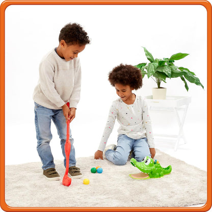 Goliath - KROKO GOLF, Minigolfspel voor kinderen vanaf 4 jaar, Interactief behendigheidsspel met krokodil, Bevordert Coördinatie en Motoriek, Cadeau-idee voor 2-4 spelers