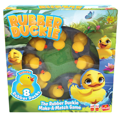 Goliath – RUBBER DUCKIE, Kinderspel vanaf 3 Jaar, Gezelschapsspel voor 2 tot en met 4 Kinderen, Spel met 8 Eendjes, Geschikt als Cadeau voor Jongens en Meisjes