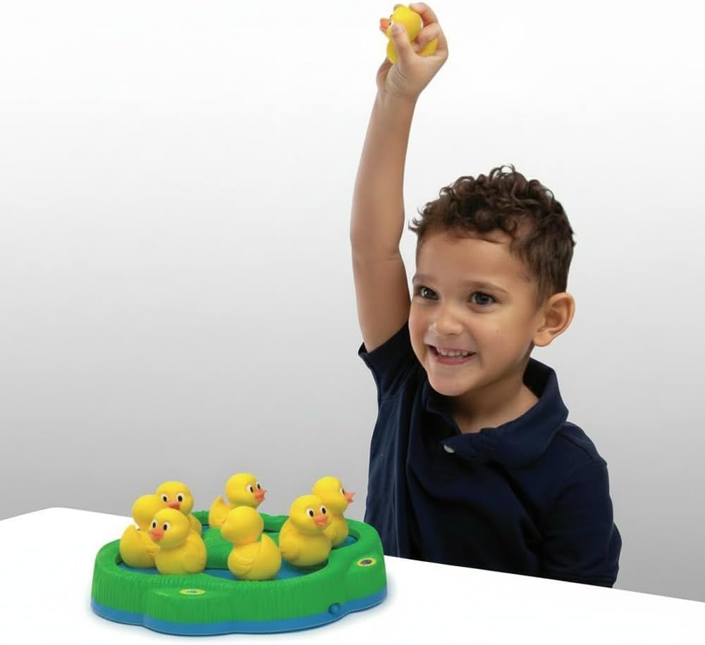 Goliath – RUBBER DUCKIE, Kinderspel vanaf 3 Jaar, Gezelschapsspel voor 2 tot en met 4 Kinderen, Spel met 8 Eendjes, Geschikt als Cadeau voor Jongens en Meisjes