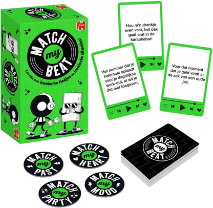 Match My Beat – The Musical Party Game with 200 Songs & 400 Scenarios – Card Game for Adults, Teenagers, Parties & Families – Combine Iconic Songs with Ironic Situations – For 3+ Players