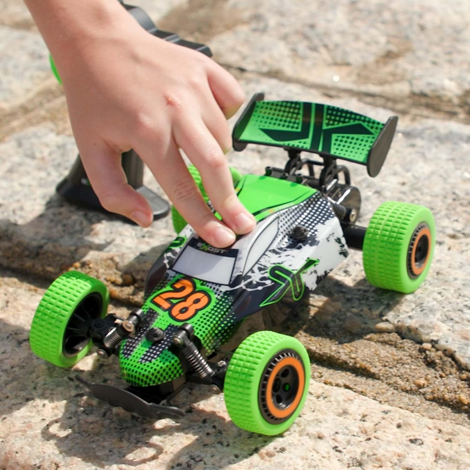 Exost Dust Storm, Buggy RC Race Car, Off-Road Tyres with Precise Control, 2.4Ghz Control, Children 5+