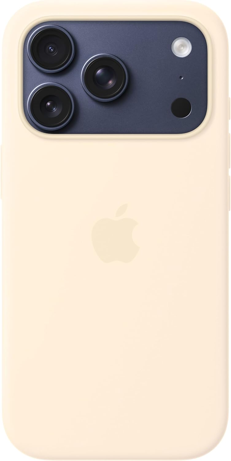 Apple - Back Cover For Mobile Phone - Magsafe Compatibility - Silicone - Vanilla - For Iphone 17 Pro