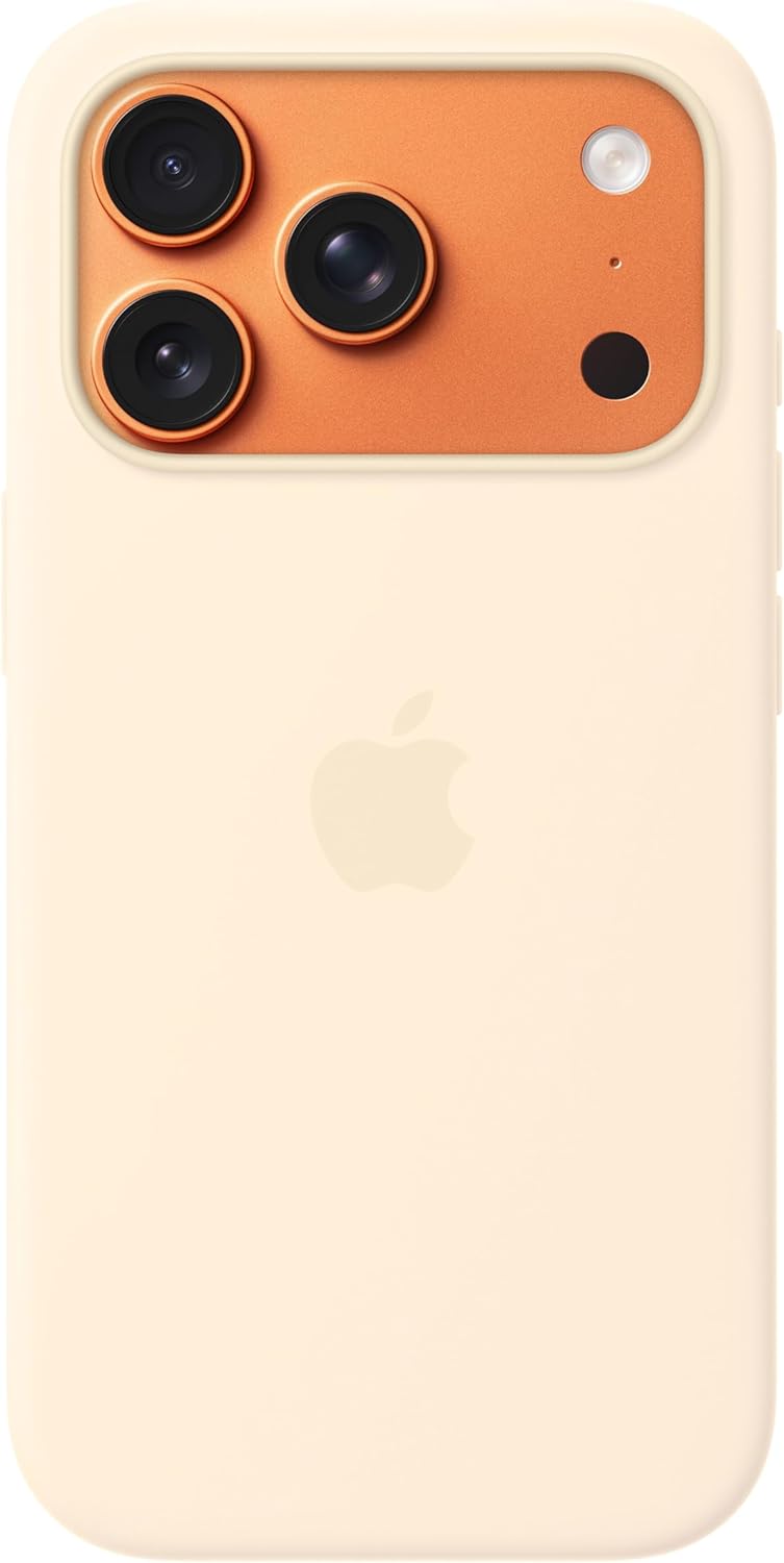 Apple - Back Cover For Mobile Phone - Magsafe Compatibility - Silicone - Vanilla - For Iphone 17 Pro