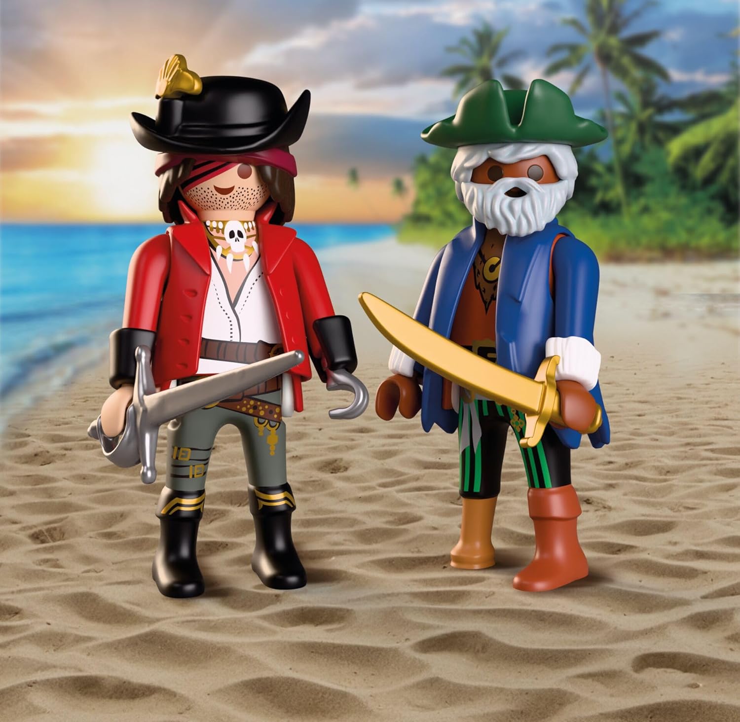 Playmobil 72100 Play Egg: Pirate – Surprise Egg with Pirates, Cannon, Treasure Chest & Accessories, Buildable Mini Scene, Reusable Egg Case, for Boys and Girls Ages 4+