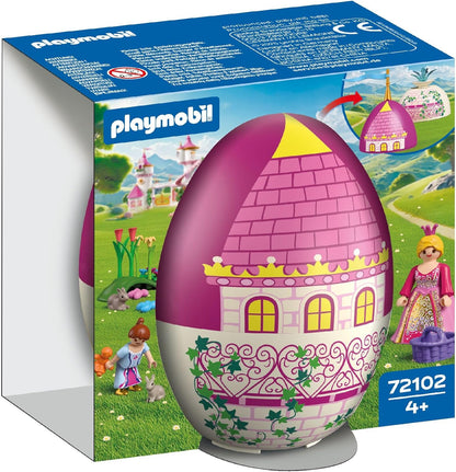 Playmobil 72102 Play Egg: Princess – Egg Playset with Princess Figures, Rabbits & Garden Accessories, Reusable Case for Boys and Girls Ages 4+
