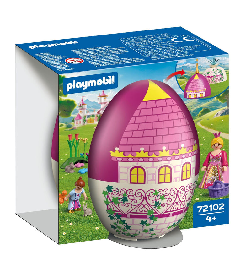 Playmobil 72102 Play Egg: Princess – Egg Playset with Princess Figures, Rabbits & Garden Accessories, Reusable Case for Boys and Girls Ages 4+