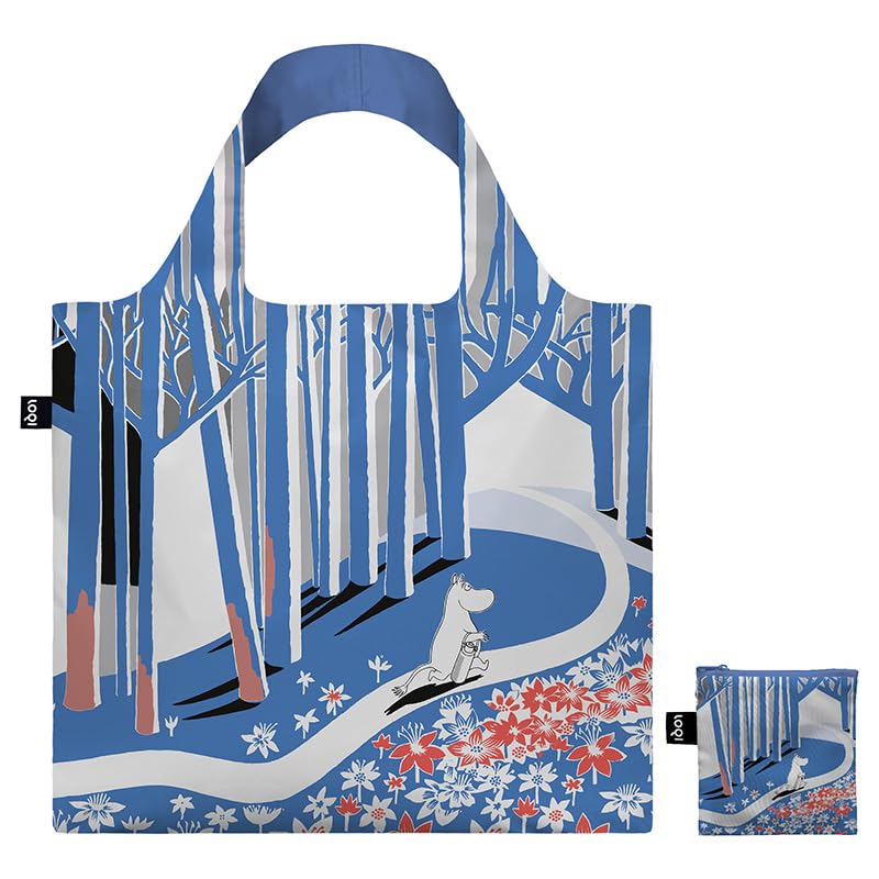 LOQI Moomin Blue Forest Recycled Bag MO.BF Tote Bag