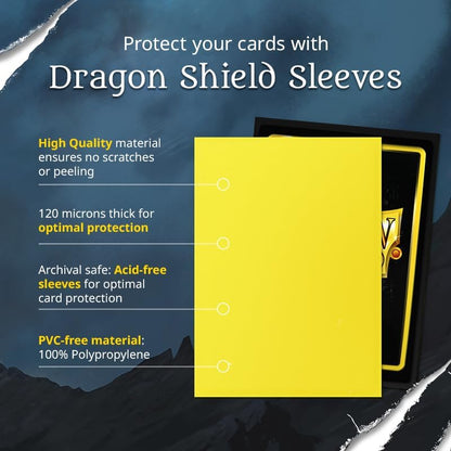 Dragon Shield | Standard Size Matte Card Sleeves | 100 CT - Smooth & Tough TCG Sleeves - Compatible with Pokemon, Flesh & Blood, One Piece & Magic The Gathering |