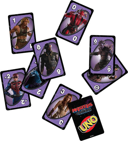 Mattel Games UNO Masters of the Universe Movie Card Game with Themed Deck for Kids, Family Nights, Parties, Travel & Camping
