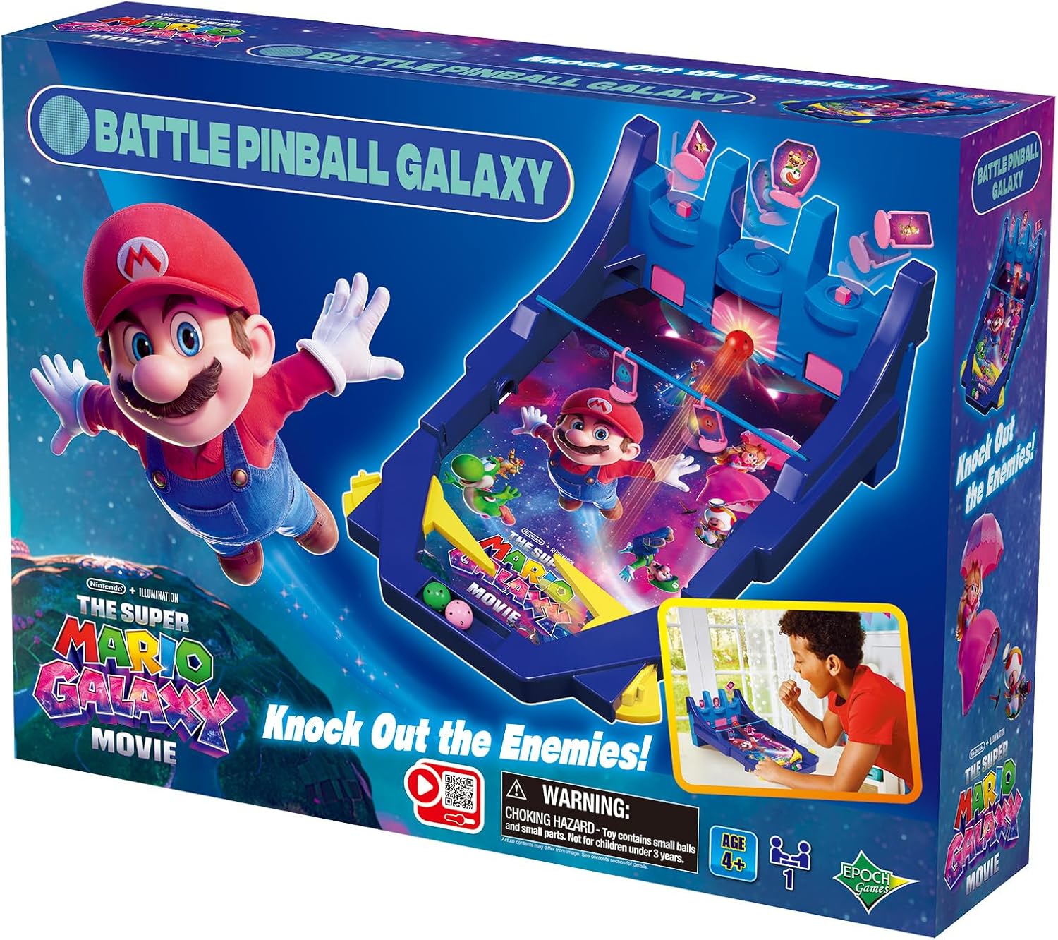 EPOCH Games THE SUPER MARIO GALAXY MOVIE Battle Pinball Galaxy - Party Game 7629
