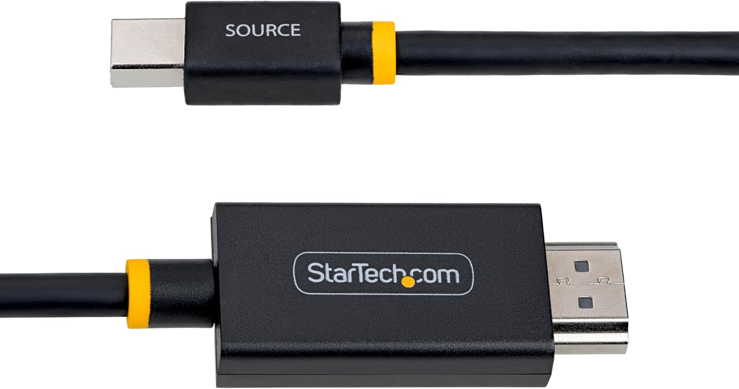 Startech - Adapter Cable - Mini Displayport Male To Hdmi Male - 2 M - Black - Active, 4K60Hz Support