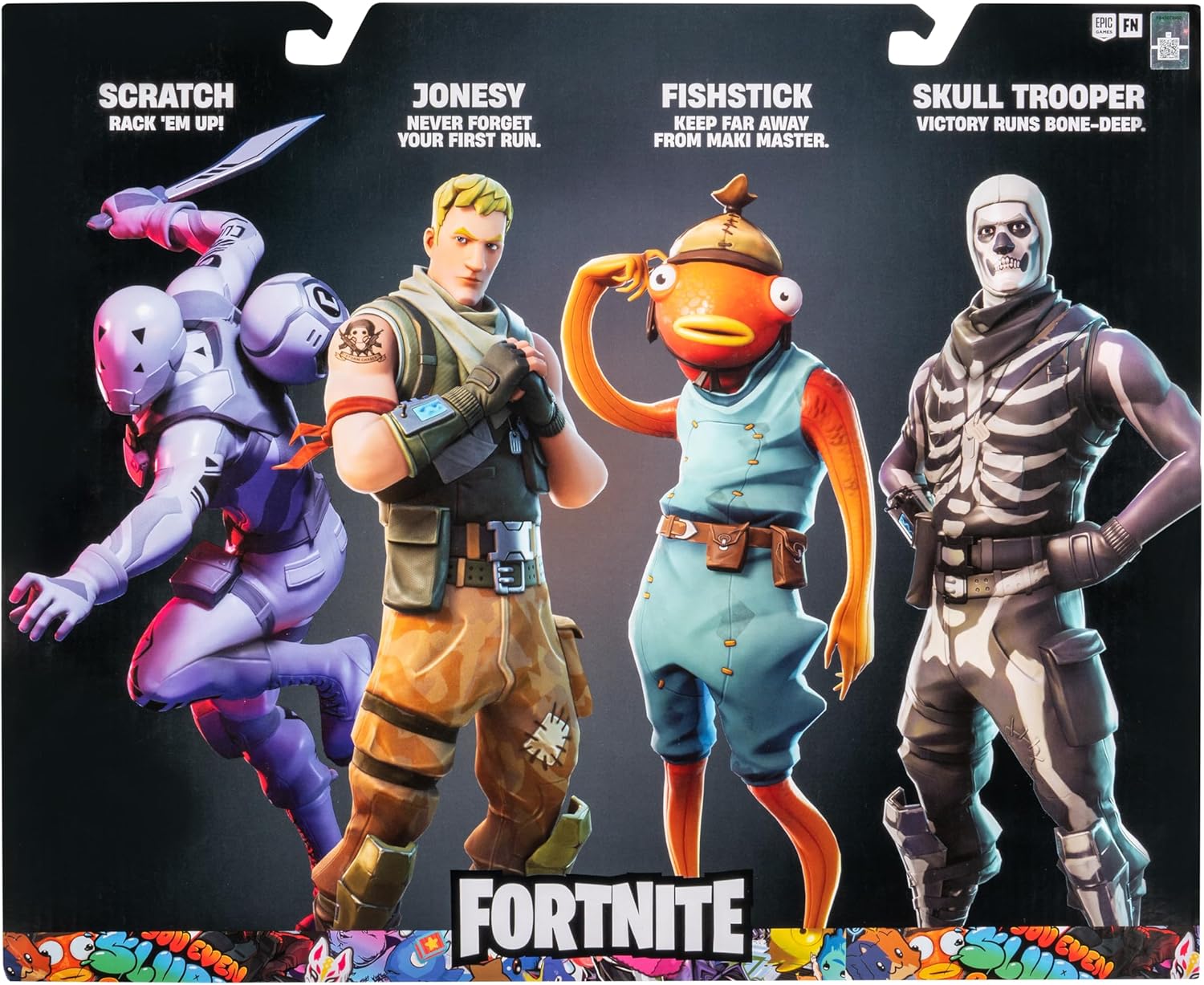 Fortnite Victory Series 4-Pack - 12-Inch Articulated Figure with Code for Bonus Virtual Item