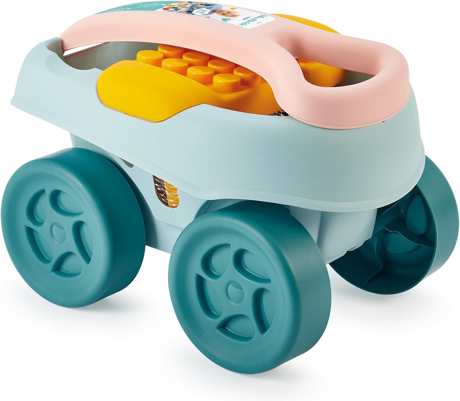 Ecoiffier Speelgoed 7925, trolley, 40-delig, bouwspellen voor kinderen, vanaf 18 maanden, gemaakt in Frankrijk