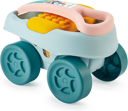 Ecoiffier Speelgoed 7925, trolley, 40-delig, bouwspellen voor kinderen, vanaf 18 maanden, gemaakt in Frankrijk