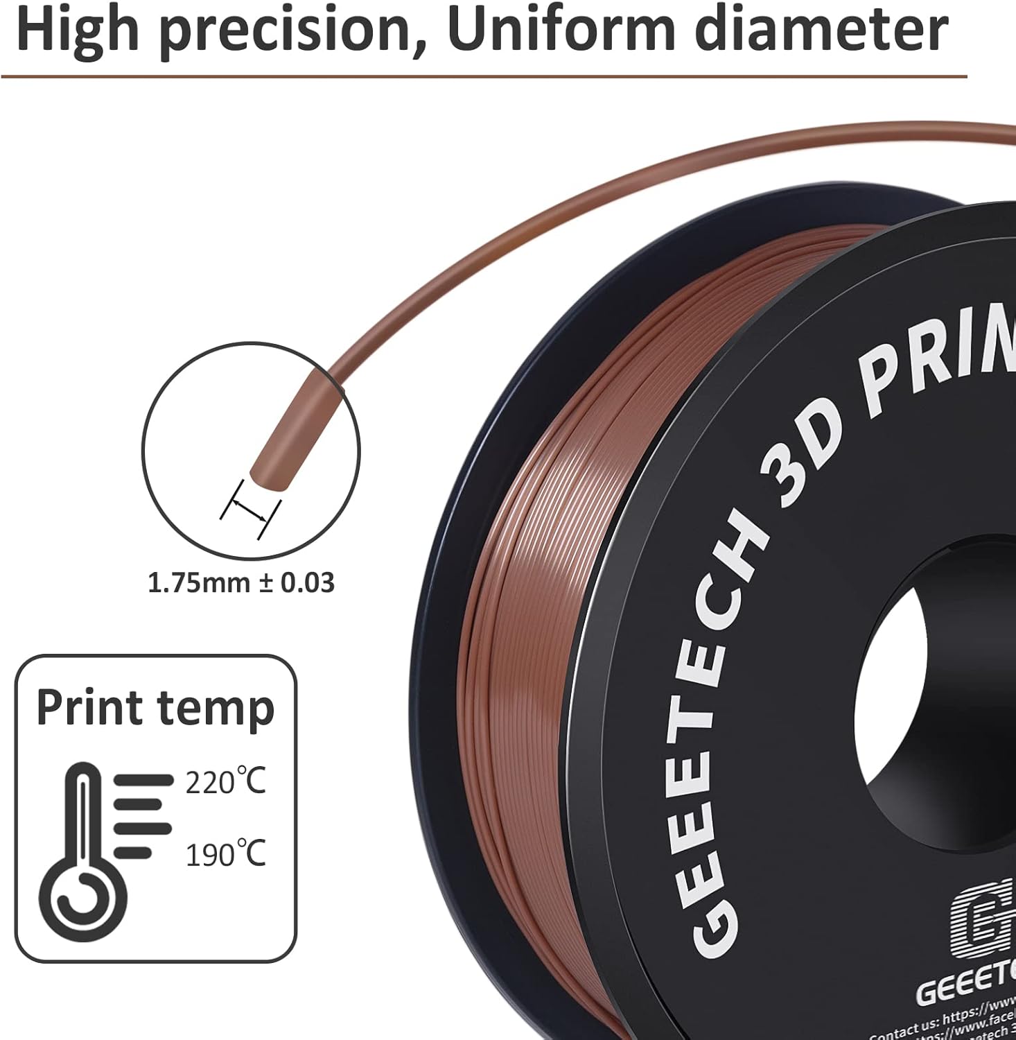 Geeetech - PLA Silk Royal Blue (1.75mm - 1kg)