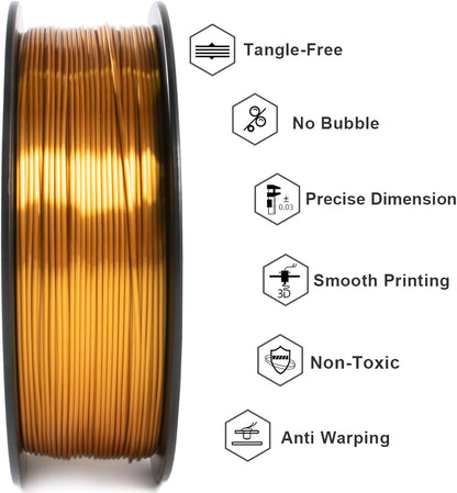 Geeetech - PLA Silk Gold (1.75mm - 1kg)