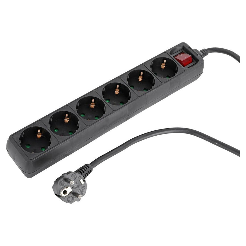 Grundig 6-voudige Stekkerdoos met Aan/Uit Knop 15m