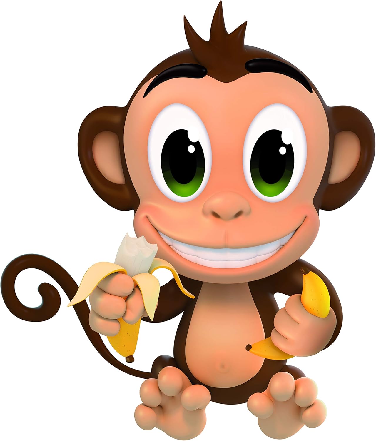 Hop La Banana – gezelschapsspellen, actie, behendigheid en snelheid voor kinderen vanaf 4 jaar – spel van de springaap – om met het gezin van 2 tot 5 spelers te spelen – reflectie en plezier