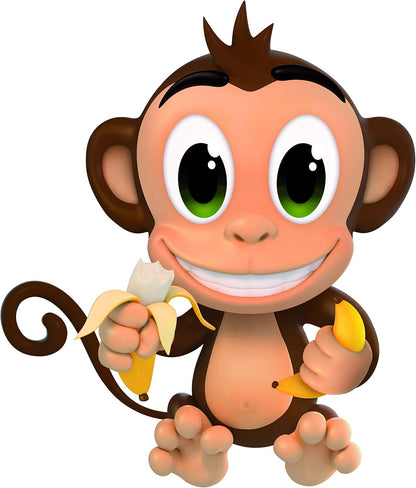 Hop La Banana – gezelschapsspellen, actie, behendigheid en snelheid voor kinderen vanaf 4 jaar – spel van de springaap – om met het gezin van 2 tot 5 spelers te spelen – reflectie en plezier