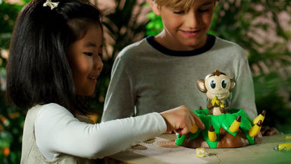 Hop La Banana – gezelschapsspellen, actie, behendigheid en snelheid voor kinderen vanaf 4 jaar – spel van de springaap – om met het gezin van 2 tot 5 spelers te spelen – reflectie en plezier
