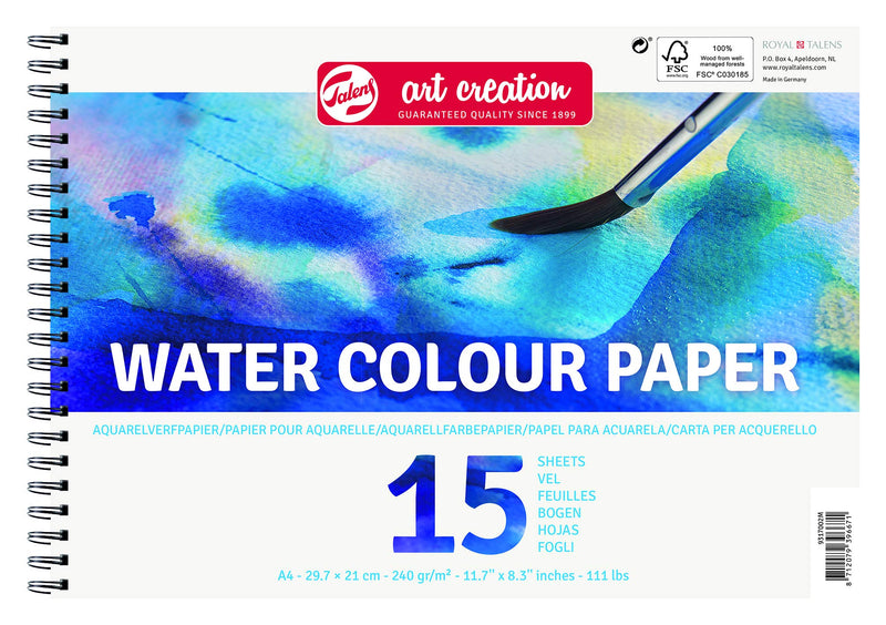 Talens Art Creation aquarelpapier DIN A4, 240 g/m2, 15 vellen