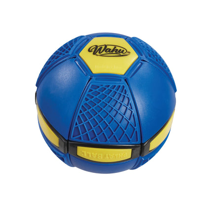 Wahu - PHLAT BALL Junior - Blauw - Mini opvouwbare werpschijf - Outdoor spel voor kinderen vanaf 5 jaar - Innovatieve bal 10,2 cm, frisbee 15,2 cm - Outdoor spel voor 2+ spelers - Mini reisversie