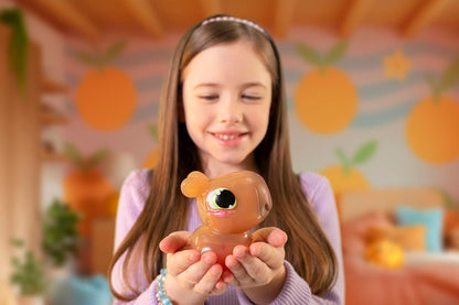 Animagic Let's Glo Capybara - BRUIN, Knuffel Capibara vanaf 4 Jaar, Schattig Dier, Zintuiglijk speelgoed, Gloeit en Drijft in Water