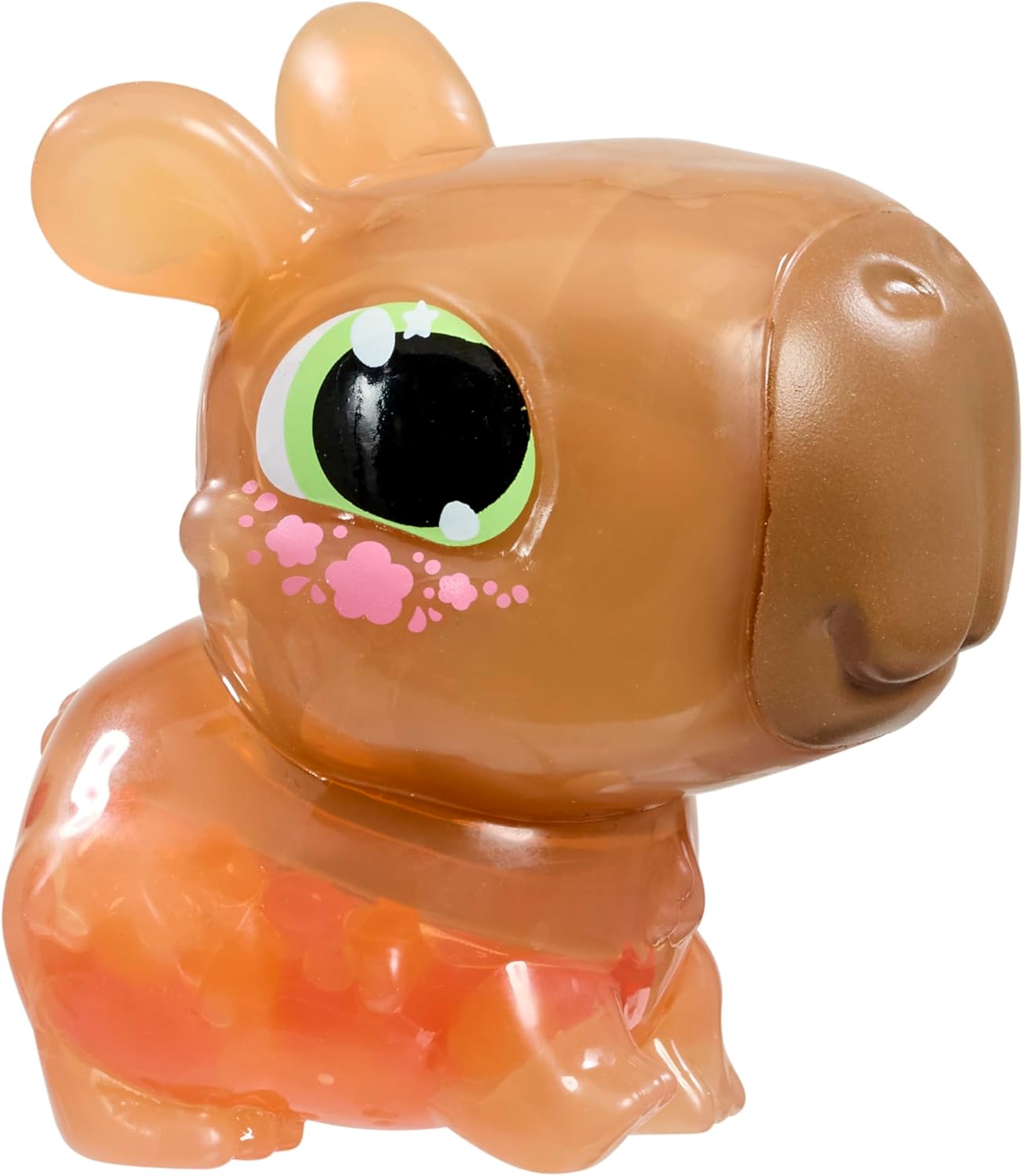 Animagic Let's Glo Capybara - BRUIN, Knuffel Capibara vanaf 4 Jaar, Schattig Dier, Zintuiglijk speelgoed, Gloeit en Drijft in Water
