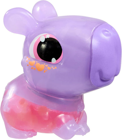 Animagic Let's Glo Capybara - PAARS, Knuffel Capibara vanaf 4 Jaar, Schattig Dier, Zintuiglijk speelgoed, Gloeit en Drijft in Water