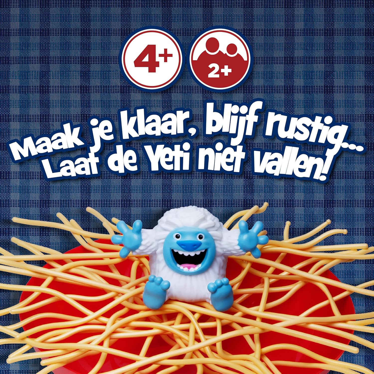 Goliath - YETI IN MY SPAGHETTI, bordspel vanaf 4 jaar, gezelschapsspel voor kinderen en volwassenen vanaf 2 spelers, Nederlandse spelregels beschikbaar