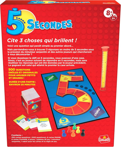 Goliath Games - Goliath 5 Seconds Gezelschapsspel - Franstalig