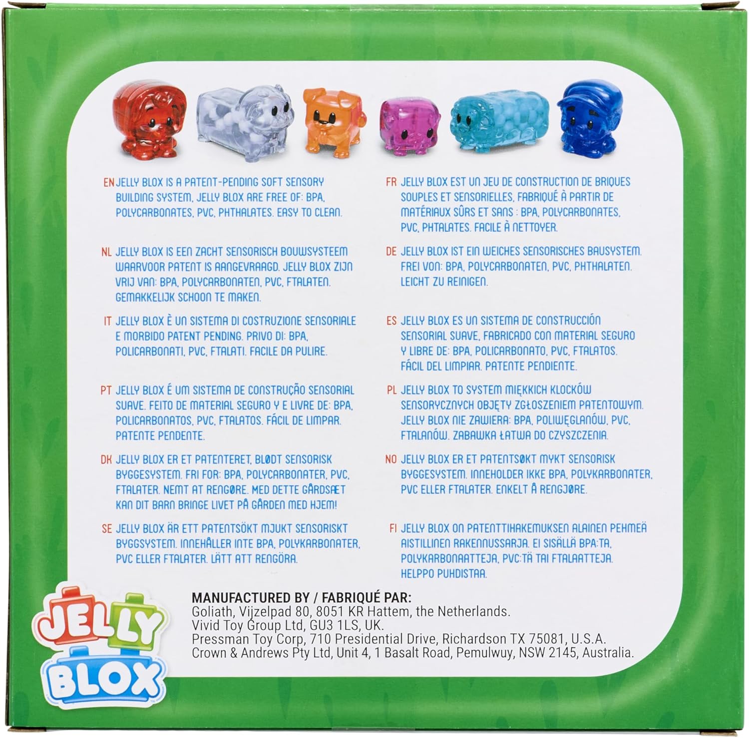 Goliath Games - Jelly Blox - Boerderijdieren - 6dlg.