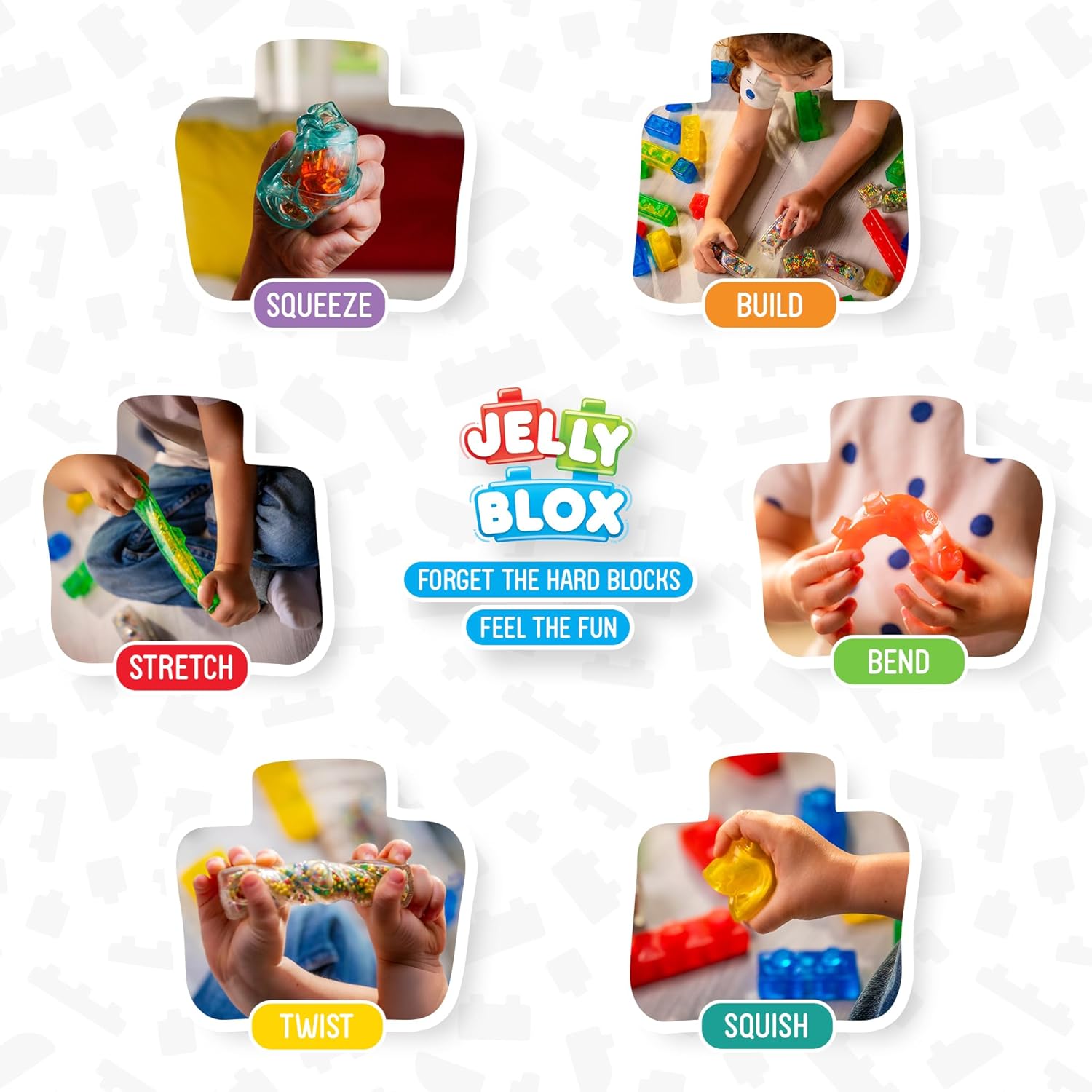 Goliath Games - Jelly Blox - Boerderijdieren - 6dlg.