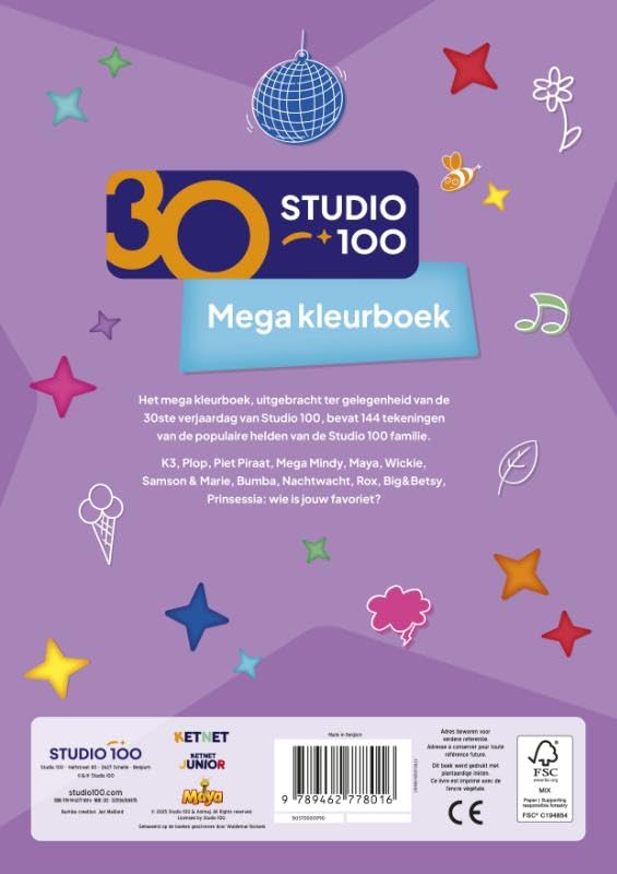 mega kleurboek - 30 jaar