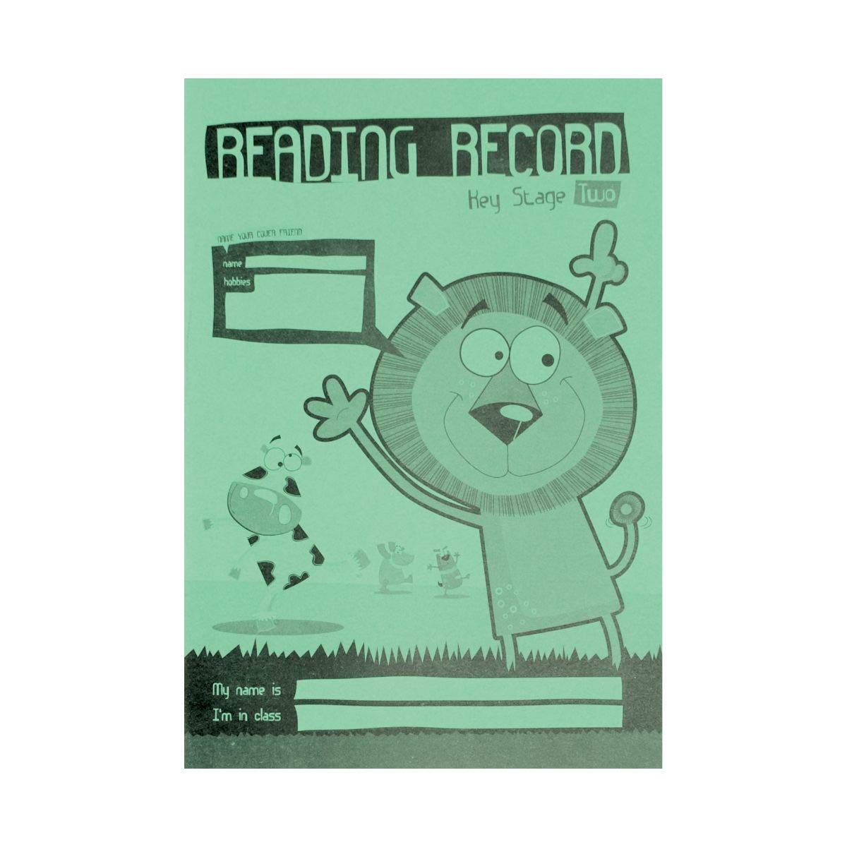 Silvine EX208 A5 Key Stage 2 Reading Record - Bright Green (Pack of 30