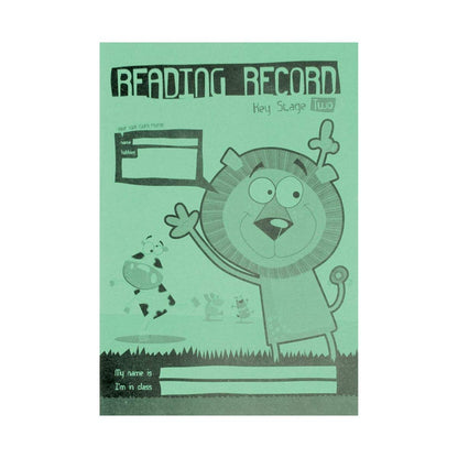 Silvine EX208 A5 Key Stage 2 Reading Record - Bright Green (Pack of 30