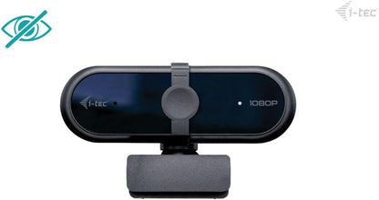 i-tec Solomon 100 Webcam 1080p with Fixed Focus, Automatic Image Optimisation and Integrated Privacy Cover