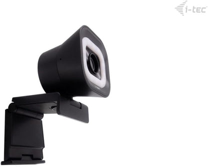 i-tec Solomon 700 Stream 4K Webcam with Built-in LED Ring Light, PDAF Auto Focus for Fast and Stable Focus and Dual Built-in Microphones