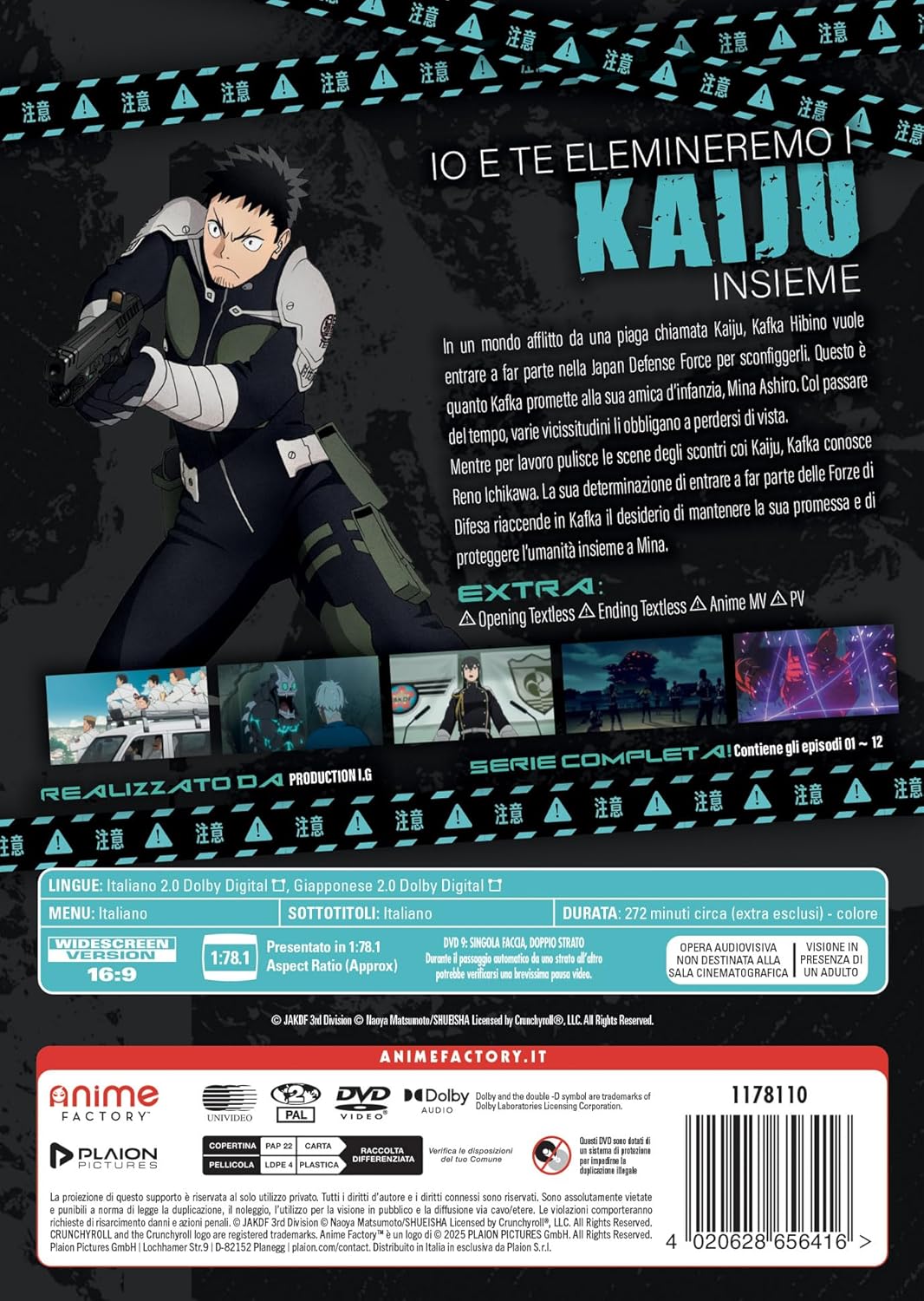 Kaiju No. 8 - Stagione 1 (2 Dvd) - (Italian Import)